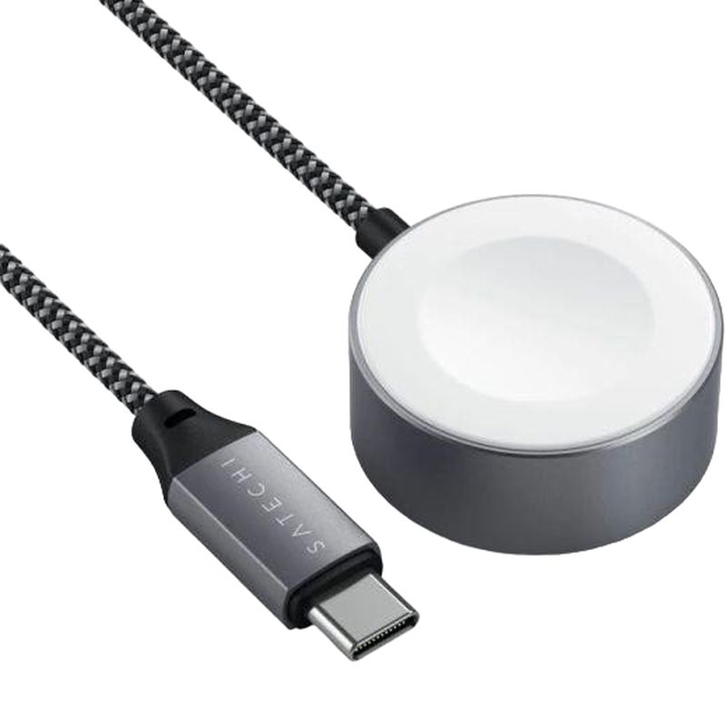 Бездротовий зарядний пристрій Satechi USB-C Magnetic Charging Cable for Apple Watch Space Gray